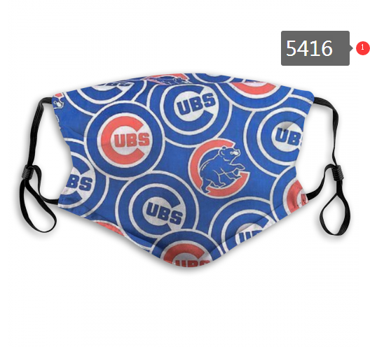 2020 MLB Chicago Cubs #8 Dust mask with filter->mlb dust mask->Sports Accessory